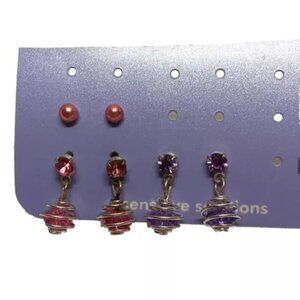 Claire's Sensitive Solutions 3-Pack Pierced Earrings Stud & Dangle Brand New